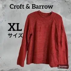 Croft & Barrow 赤 ニットセーター XL