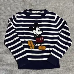 UNIQLO ミッキーマウス ボーダー長袖カットソー 120