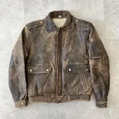90s archive TYPE A-2 レザーフライトジャケット/M