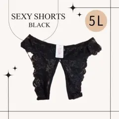 981 5L 黒 レースショーツ セクシーランジェリー オープンクロッチ