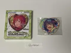 あんスタ　ラメキラハート缶バッジ　青葉つむぎ