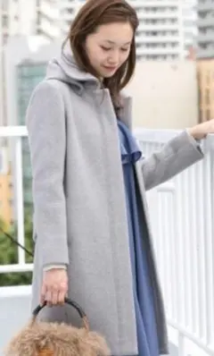 【アーバンリサーチ】2WAY フード付きグレーコート