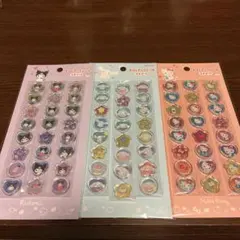 【正規品】 おはじきふうシール キティ クロミ シナモロール サンリオ 3種