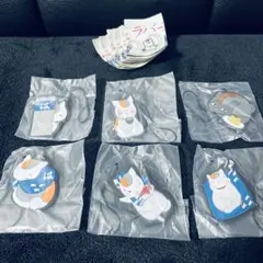 【夏目友人帳】はま寿司 ラバーストラップ 全6種 コンプリート ニャンコ先生