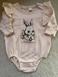 バースデイ　ロンパース　フリル　うさぎ