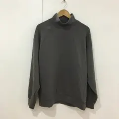 ★GU ダブルフェイスビッグオフタートルネックプルオーバー　グレー　Lサイズ