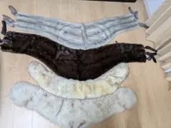 サガミンク等ファーマフラー大量セット（グレー・ブラウン・クリーム色など）毛皮