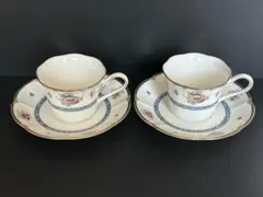 ナルミボーンチャイナ　カップ ＆ ソーサー ２客セット