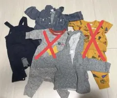 ロンパースやパーカーの3点セット　60センチ
