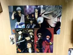 銀魂 クリアファイル 缶バッジのセット A