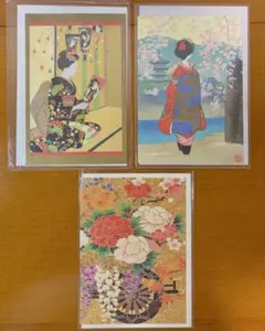 和柄グリーティングカード 福井朝日堂 表現社 ポストカード はがき箋 絵手紙