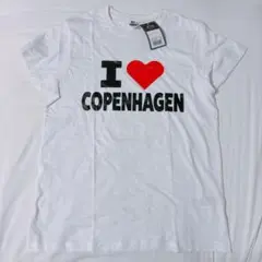I LOVE COPENHAGEN プリント Tシャツ ホワイト Sサイズ