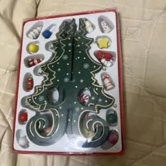 木製 クリスマスツリー オーナメントセットのサムネイル