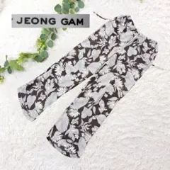 美品❗️ウエストゴム❗️【ジョンガム】ボタニカル レディースワイドパンツ