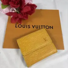 ルイヴィトン エピ ポルトモネ ビエ カルトクレディ 三つ折り財布 イエロー