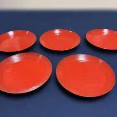 漆専堂　岡本漆園　皿　５枚組 セット　骨董　茶道具　共箱 Yahoo!オークション -「岡本漆専堂」の落札相場・落札価格