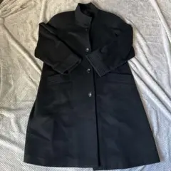 カシミヤ100% 黒 ロングコート Fサイズ
