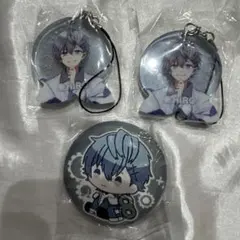 カラフルピーチ　ヒロさん　刺繍缶バッジ　アクリルストラップ