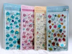 しずくちゃん　ボンボンドロップ風シール　4枚セット