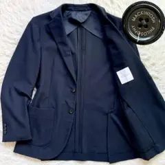 美品 MACKINTOSH ストレッチ ナイロン アンコンジャケット ネイビーのサムネイル