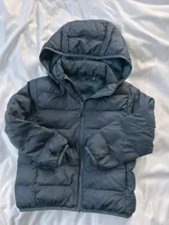 UNIQLO ネイビー フード付きダウンジャケット