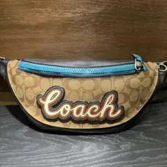 いちご様専用 COACH シグネチャー ボディバッグ ウエストポーチ - メルカリ
