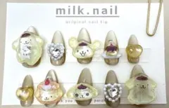 ネイルチップ　ボンボンドロップシール　平成女児　#278