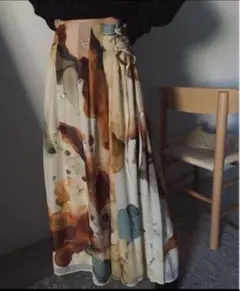 Ameri UNDRESSED AMELIA INK ART SKIRT