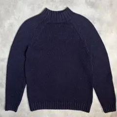 GAP カラーネップ ニット セーター モックネック ネイビー XL相当