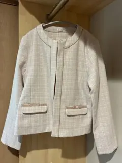レディース ノーカラージャケット セレモニー