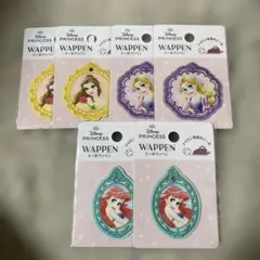 Disneyプリンセス　シールワッペン　6セット
