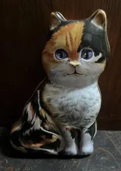 三毛猫デザイン 小物入れ(缶)