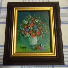 昭和レトロ、インテリア、絵画、花束、額縁、壁掛け、飾り、アート