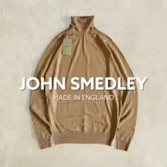 【極美品✨】ジョンスメドレー タートルネック ニット キャメル M