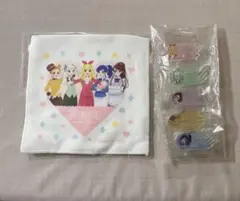 非売品　アイカツ！　ベッセルホテル　アクリルバッチ　ハンカチ