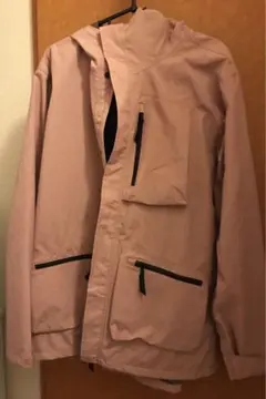 ピンク フード付き マウンテンパーカー
