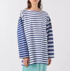 Le minor×TOMORROWLAND クレイジーパターンビッグバスクシャツ