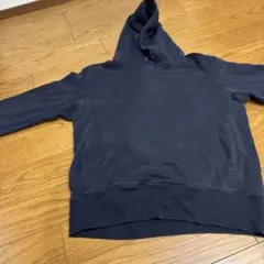 ユニクロ ネイビー フード付きパーカー Lサイズ