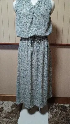 花柄 ノースリーブ ワンピース(ロング)
