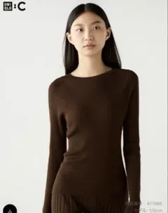 ユニクロC 3Dメリノブレンドリブセーター