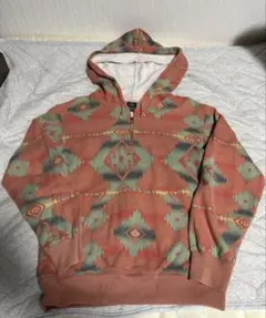 [激レア]90s ラルフローレン ネイティブ柄 ハーフジップ パーカー