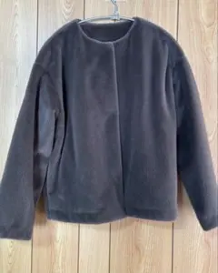 UNIQLO スムースヤーンフリース ノーカラージャケット