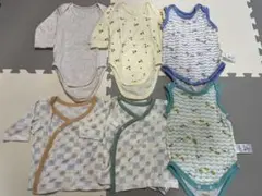 【6枚セット】ベビー肌着 ロンパース　ユニクロ　綿100% 60〜70cm