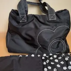 マリークワント　ナイロンバッグ　巾着つき