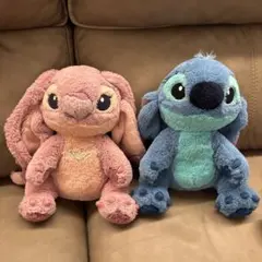東京ディズニーリゾート限定 スティッチ エンジェル ぬいぐるみ大 2点