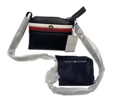 TOMMY HILFIGER ネイビー ショルダーバッグ