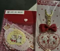 mikko サンリオ　当たりくじ　チャーム　ステッカーのセット
