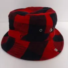 Carhartt ハット ブロック チェック 赤/黒 フリーサイズ