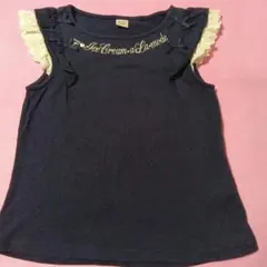 mezzo piano メゾピアノ　Tシャツ　 ネイビー　 M 140 150のサムネイル