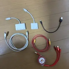 Lightning（純正あり）/SDカード取り込み/HDMI変換ケーブル セット